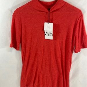 Zara short sleeve orange tee